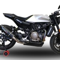 Escape compatible con Husqvarna Svartpilen 701 2018-2020, Furore Evo4 Nero, Escape legal, homologado, silenciador con db killer desmontable y tubo de conexión específico 