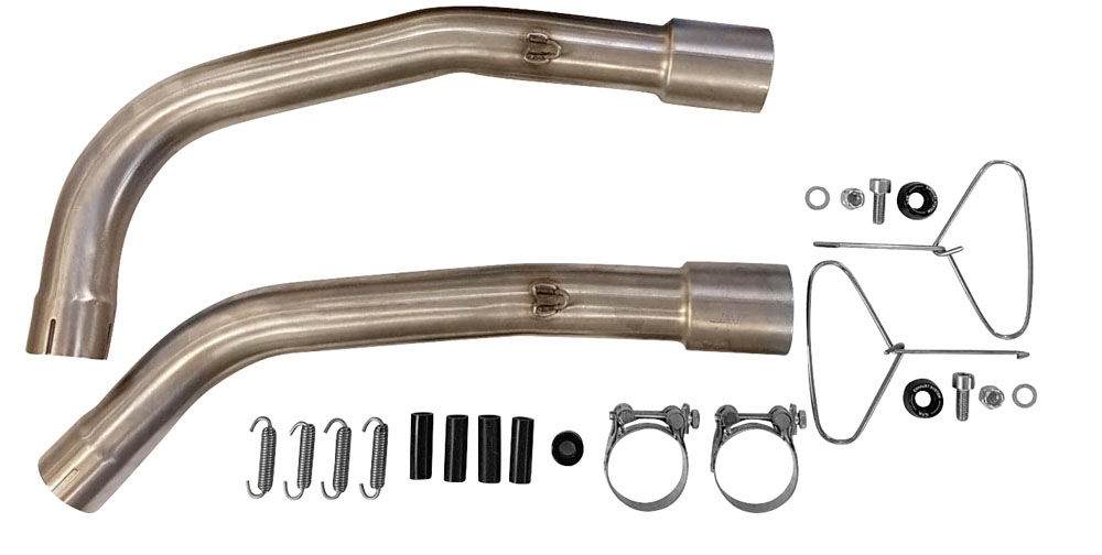 Escape compatible con Honda Vtr 1000 Sp-1 RC51 2000-2001, Satinox , Par de terminales de escape homologados, con db killer extraíbles y tubos de conexión específicos 