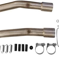 Escape compatible con Honda Vtr 1000 Sp-1 RC51 2000-2001, Satinox , Par de terminales de escape homologados, con db killer extraíbles y tubos de conexión específicos 