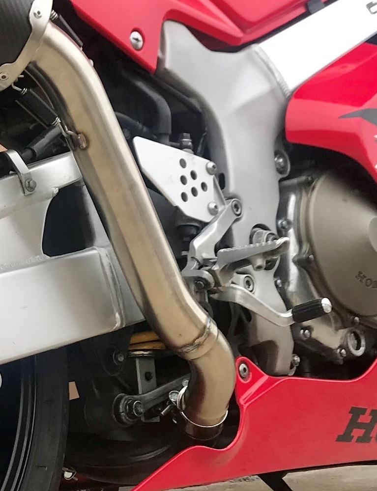 Escape compatible con Honda Vtr 1000 Sp-1 RC51 2000-2001, Satinox , Par de terminales de escape homologados, con db killer extraíbles y tubos de conexión específicos 