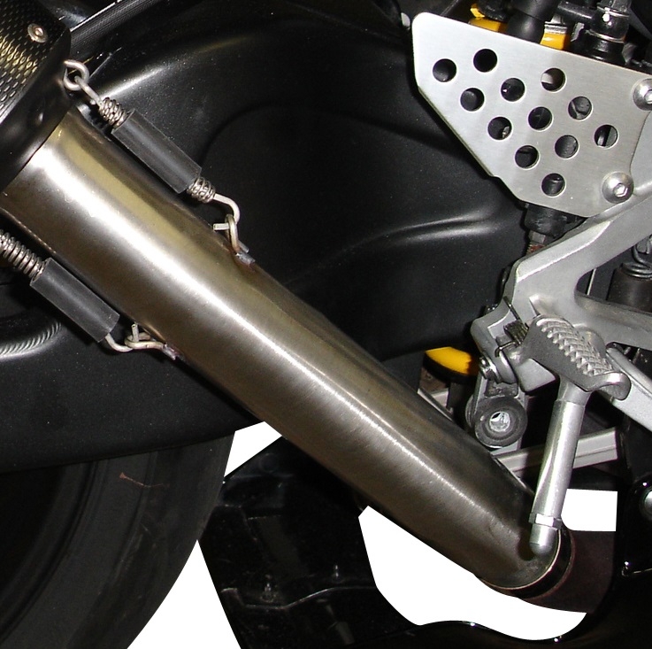 Escape compatible con Honda Vtr 1000 Sp-2 RC51 2002-2006, Furore Poppy, Par de terminales de escape homologados, con db killer extraíbles y tubos de conexión específicos 