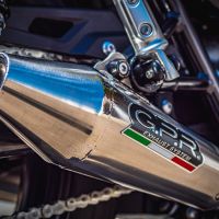 Escape compatible con Triumph Street Twin 900 2020-2021, Vintacone, Par de terminales de escape homologados, con db killer extraíbles y tubos de conexión específicos 