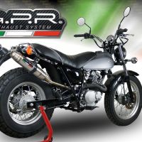 Escape compatible con Suzuki Rv 200 Van Van 2016-2017, Deeptone Inox, Escape legal, homologado, silenciador con db killer desmontable y tubo de conexión específico 