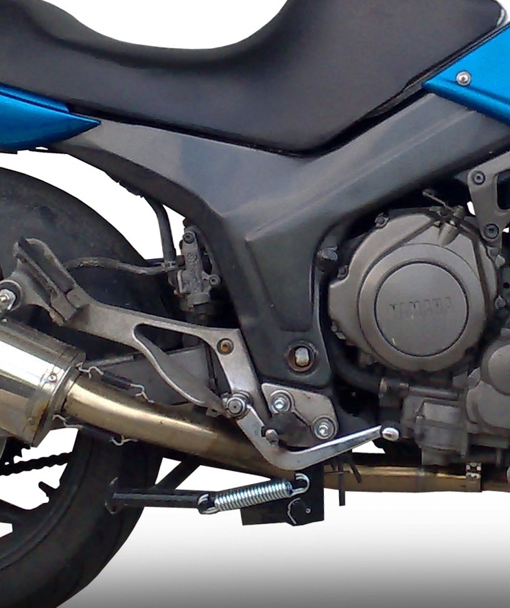 Escape compatible con Yamaha Tdm 850 1991-2001, Satinox , Escape legal, homologado, silenciador con db killer desmontable y tubo de conexión específico 