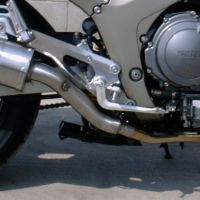 Escape compatible con Yamaha Tdm 900 2002-2014, Satinox , Par de terminales de escape homologados, con db killer extraíbles y tubos de conexión específicos 