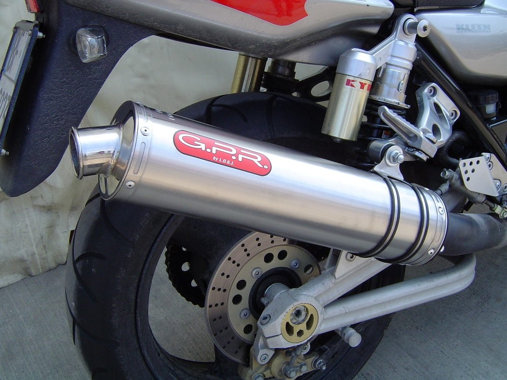 Escape compatible con Kawasaki Zrx-1200 2002-2008, Inox Tondo, Silenciador de escape, homologado, montaje con brida específica (bolt-on), con db killer extraíble 