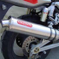 Escape compatible con Kawasaki Zrx-1200 2002-2008, Inox Tondo, Silenciador de escape, homologado, montaje con brida específica (bolt-on), con db killer extraíble 