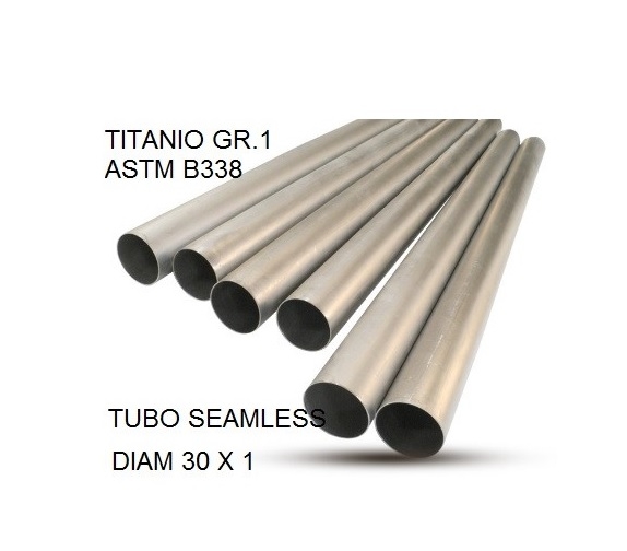 Escape compatible con Cafè Racer Cafè Racer 1-, Tubo titanio seamless D. 30mm X 1mm L.1000mm, 