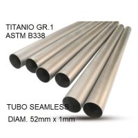 Escape compatible con Cafè Racer Cafè Racer 1-, Tubo titanio seamless D. 52mm X 1mm L.1000mm, 