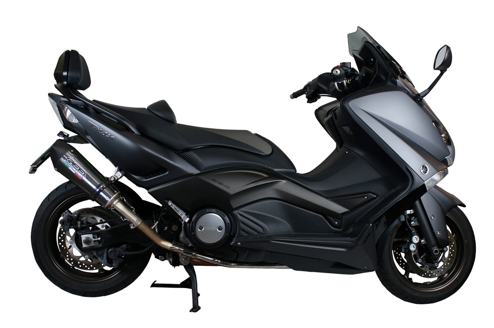 Escape compatible con Yamaha T-Max 500 2001-2011, Gpe Ann. Poppy, Escape completo homologado y legal,con catalizador incluido db killer extraíble 