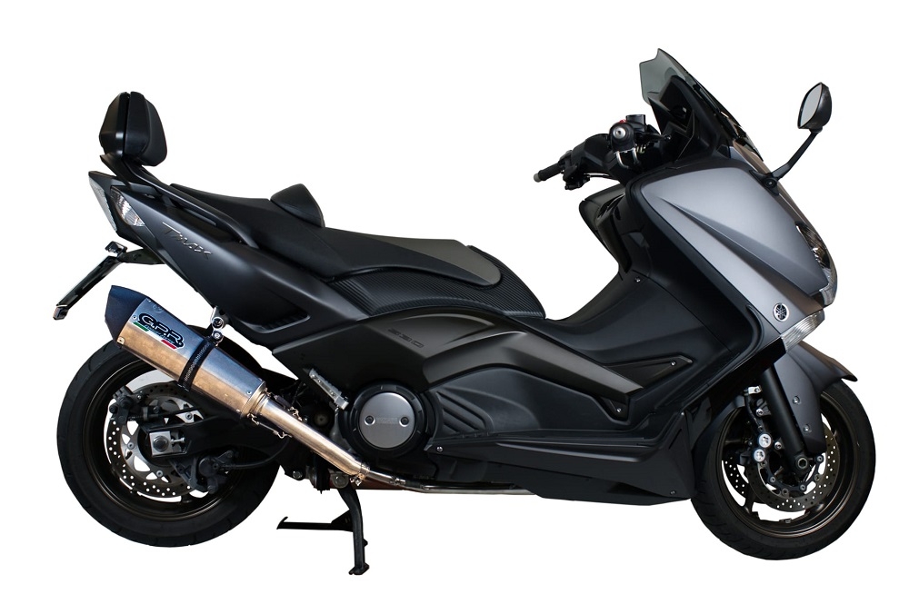 Escape compatible con Yamaha T-Max 500 2001-2011, Gpe Ann. titanium, Escape completo homologado y legal,con catalizador incluido db killer extraíble 