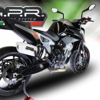 Escape compatible con Ktm Duke 790 2021-2024, Albus Evo4, Escape legal, homologado, silenciador con db killer desmontable y tubo de conexión específico 