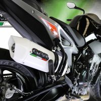 Escape compatible con Ktm Duke 790 2021-2024, Albus Evo4, Escape legal, homologado, silenciador con db killer desmontable y tubo de conexión específico 