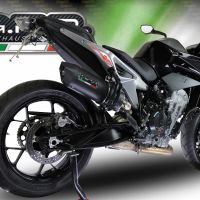 Escape compatible con Ktm Duke 790 2021-2024, Furore Nero, Escape racing, silenciador con tubo de conexion, articulo sin homologacion 