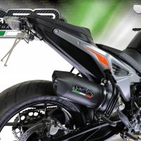 Escape compatible con Ktm Duke 790 2021-2024, Furore Nero, Escape racing, silenciador con tubo de conexion, articulo sin homologacion 
