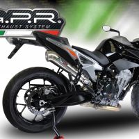 Escape compatible con Ktm Duke 790 2017-2020, Powercone Evo, Escape legal, homologado, silenciador con db killer desmontable y tubo de conexión específico 