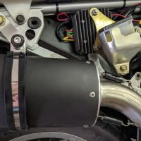 Escape compatible con Honda Transalp Xl 600 V 1996-1999, Satinox , Escape legal, homologado, silenciador con db killer desmontable y tubo de conexión específico 