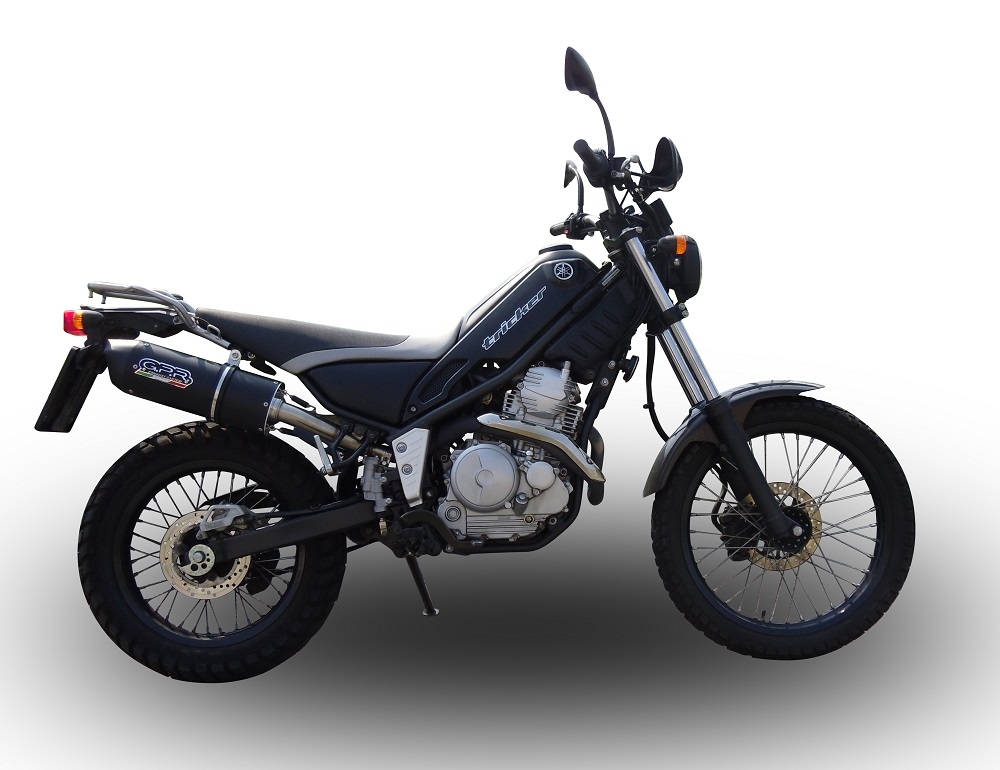 Escape compatible con Yamaha Tricker 250 2005-2008, Furore Nero, Escape legal, homologado, silenciador con db killer desmontable y tubo de conexión específico 