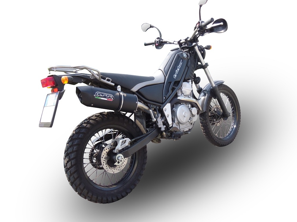 Escape compatible con Yamaha Tricker 250 2005-2008, Furore Nero, Escape legal, homologado, silenciador con db killer desmontable y tubo de conexión específico 