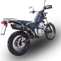 Escape compatible con Yamaha Tricker 250 2005-2008, Furore Nero, Escape legal, homologado, silenciador con db killer desmontable y tubo de conexión específico 
