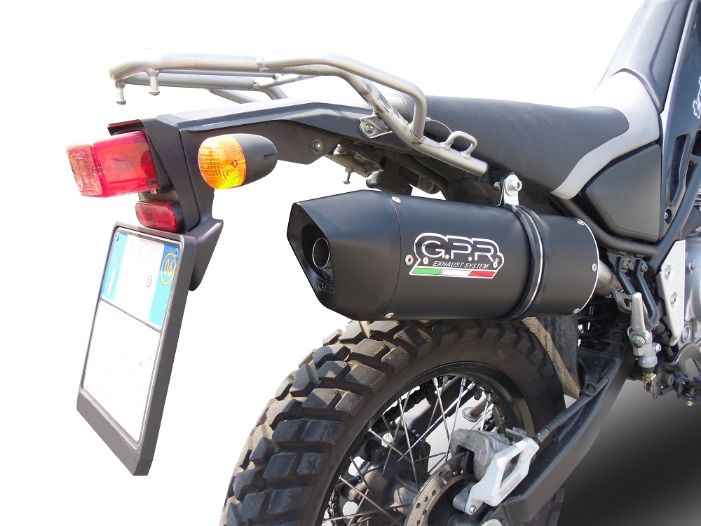 Escape compatible con Yamaha Tricker 250 2005-2008, Furore Nero, Escape legal, homologado, silenciador con db killer desmontable y tubo de conexión específico 