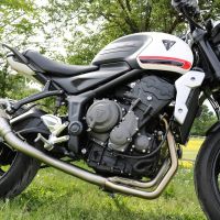 Escape compatible con Triumph Trident 660 2021-2024, Powercone Evo, Escape completo racing, incluyendo colector y db killer desmontable, sin homologación 
