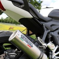 Escape compatible con Triumph Trident 660 2021-2024, M3 Inox , Escape completo racing, incluyendo colector y db killer desmontable, sin homologación 