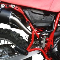 Escape compatible con Yamaha Tt 600 1983-1997, Satinox , Escape legal, homologado, silenciador con db killer desmontable y tubo de conexión específico 