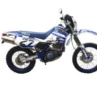 GPR escape compatible con  Yamaha Tt 600 1983-1997, Trioval, Escape legal, homologado, silenciador con db killer desmontable y tubo de conexión específico 