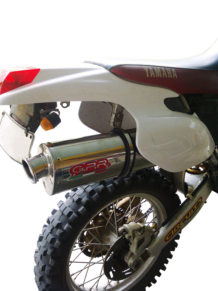 Escape compatible con Yamaha Tt 600 R - Tt 600 E 1998-2004, Trioval, Escape legal, homologado, silenciador con db killer desmontable y tubo de conexión específico 