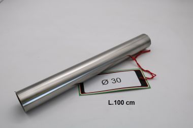Escape compatible con Cafè Racer Cafè Racer 1-, Tubo inox D. 30mm X 1mm L.1000mm, 