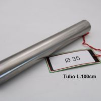 Escape compatible con Cafè Racer Cafè Racer 1-, Tubo inox D. 35mm X 1mm L.1000mm, 