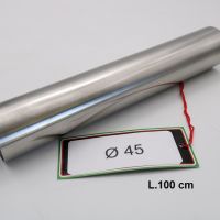 Escape compatible con Cafè Racer Cafè Racer 1-, Tubo inox D. 45mm X 1mm L.1000mm, 