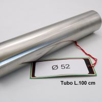 Escape compatible con Cafè Racer Cafè Racer 1-, Tubo inox D. 52mm X 1mm L.1000mm, 