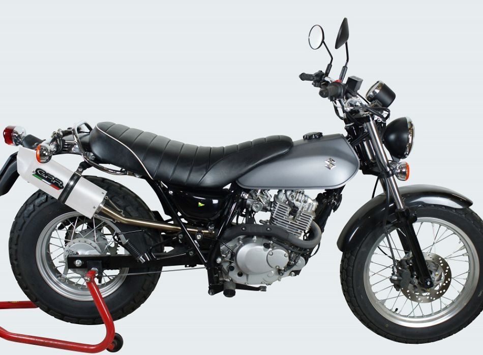 GPR escape compatible con Suzuki Rv 125 Van Van 2003-2017, Albus