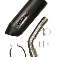 Escape compatible con Kawasaki Versys 1000 I.E. 2019-2020, Furore Evo4 Nero, Escape legal, homologado, silenciador con db killer desmontable y tubo de conexión específico 