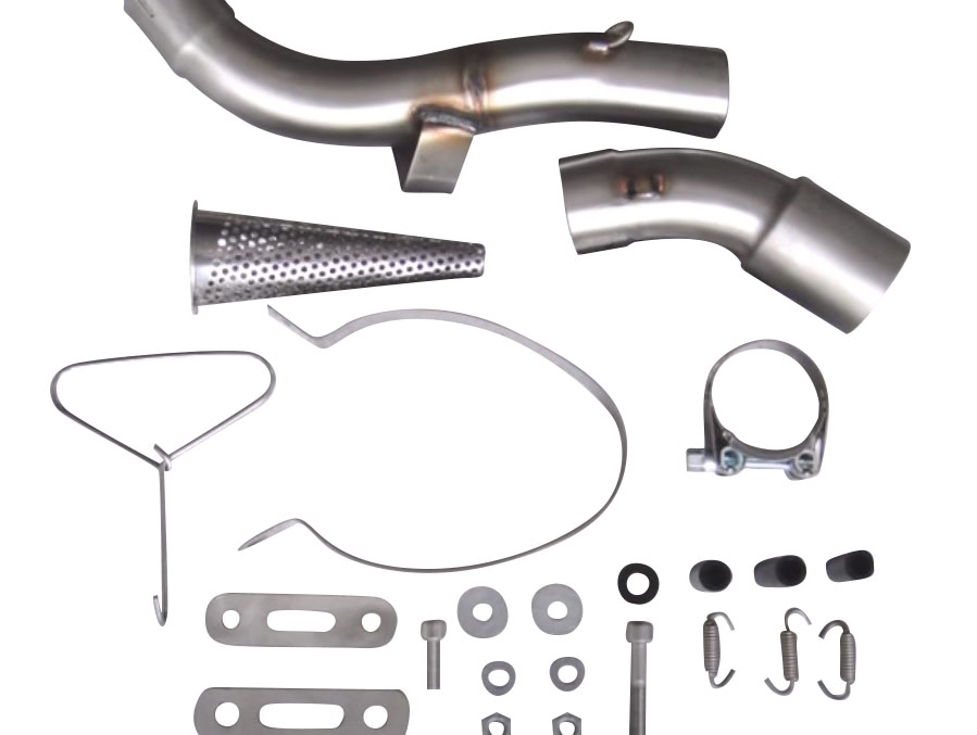 Escape compatible con Honda Vfr 1200 F I.E. 2010-2016, M3 Inox , Escape legal, homologado, silenciador con db killer desmontable y tubo de conexión específico 