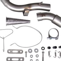 Escape compatible con Honda Vfr 1200 F I.E. 2010-2016, M3 Inox , Escape legal, homologado, silenciador con db killer desmontable y tubo de conexión específico 