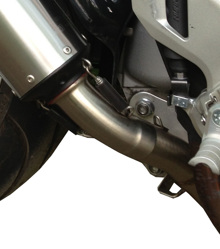 Escape compatible con Honda Vfr 1200 F I.E. 2010-2016, Trioval, Escape legal, homologado, silenciador con db killer desmontable y tubo de conexión específico 