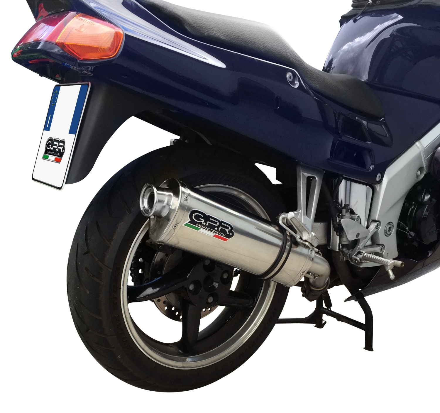 GPR escape compatible con  Honda Vfr 750 F 1994-1997, Trioval, Escape legal, homologado, silenciador con db killer desmontable y tubo de conexión específico 