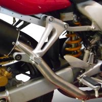 Escape compatible con Honda Vtr 1000 F Firestorm 1997-2007, Trioval, Par de terminales de escape homologados, con db killer extraíbles y tubos de conexión específicos 