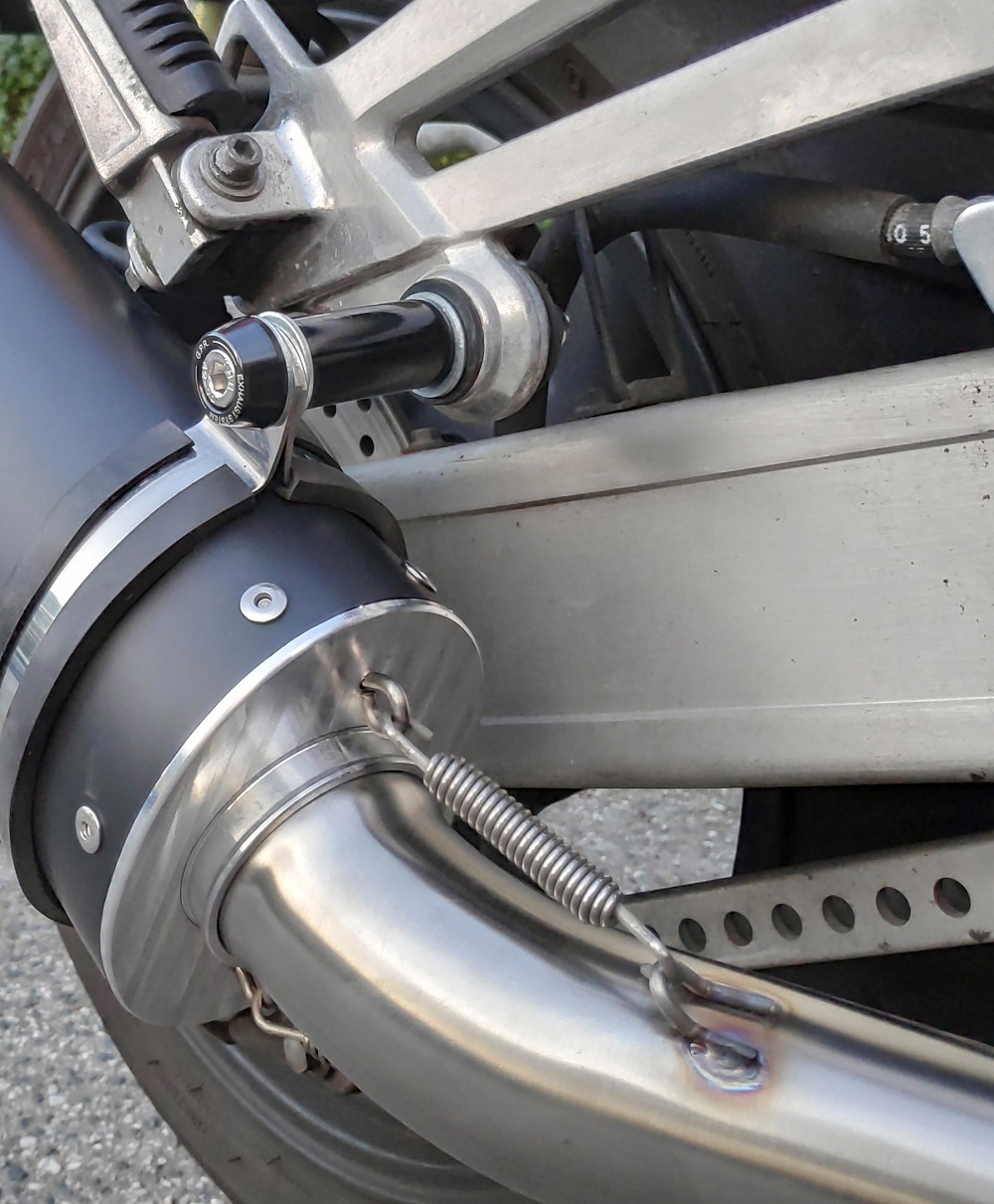 Escape compatible con Yamaha Xjr 1200 1995-1997, Trioval, Par de terminales de escape homologados, con db killer extraíbles y tubos de conexión específicos 