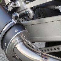 Escape compatible con Yamaha Xjr 1200 1995-1997, Trioval, Par de terminales de escape homologados, con db killer extraíbles y tubos de conexión específicos 