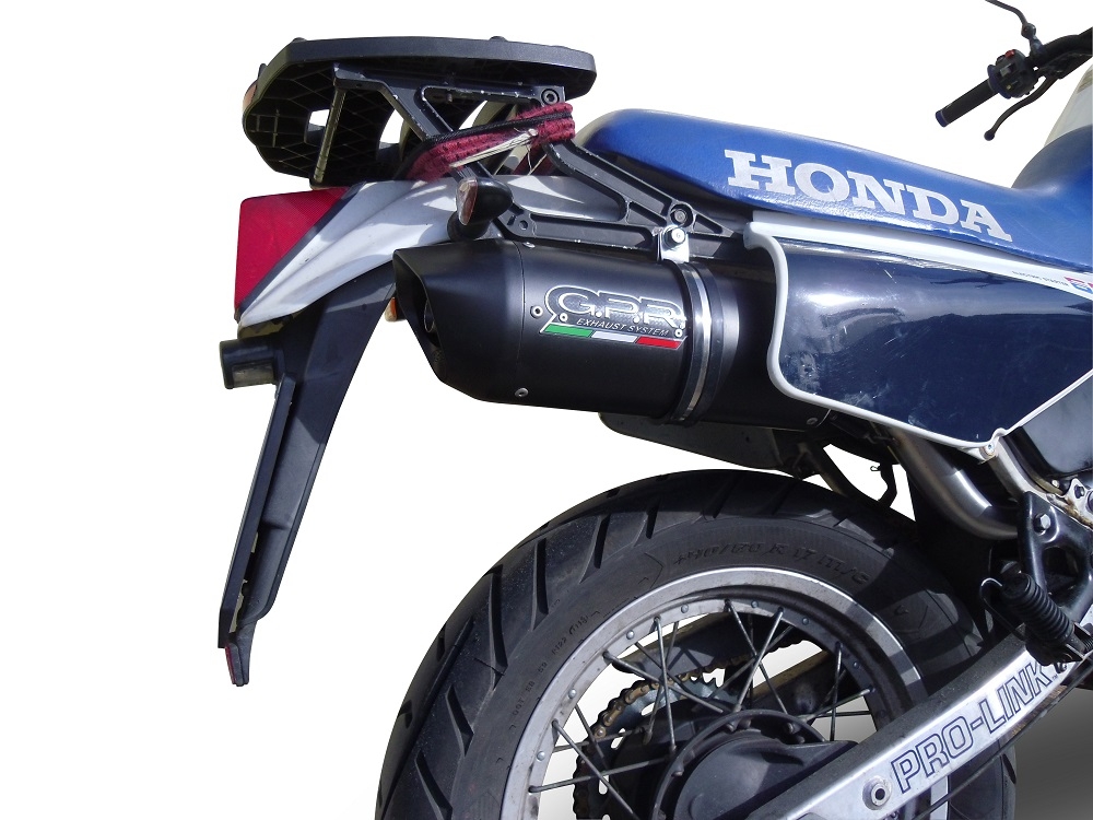 Escape compatible con Honda Xl 600 Lm-Rm 1985-1989, Furore Nero, Escape legal, homologado, silenciador con db killer desmontable y tubo de conexión específico 