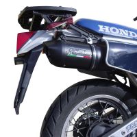 Escape compatible con Honda Xl 600 Lm-Rm 1985-1989, Furore Nero, Escape legal, homologado, silenciador con db killer desmontable y tubo de conexión específico 