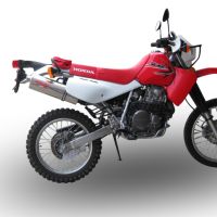 Escape compatible con Honda Xr 650 R 2000-2008, Trioval, Escape legal, homologado, silenciador con db killer desmontable y tubo de conexión específico 