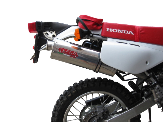 Escape compatible con Honda Xr 650 R 2000-2008, Trioval, Escape legal, homologado, silenciador con db killer desmontable y tubo de conexión específico 