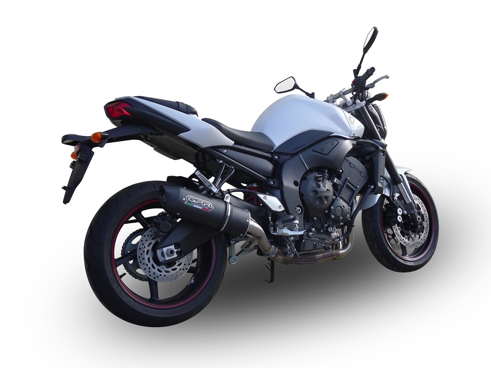 Escape compatible con Yamaha Fz.1 - Fazer 1000 2006-2014, Furore Nero, Escape homologado, legal, con db killer extraíble, tubo de conexión y catalizador 