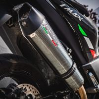 Escape compatible con Yamaha T-Max 560 2022-2024, GP Evo4 Poppy, Escape completo homologado y legal,con catalizador incluido db killer extraíble 