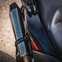 Escape compatible con Yamaha T-Max 560 2022-2024, GP Evo4 Poppy, Escape completo homologado y legal,con catalizador incluido db killer extraíble 